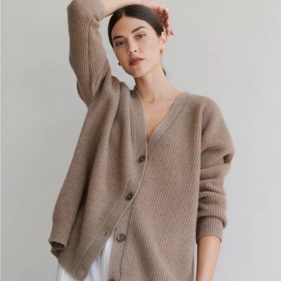 Jenni Kayne Sweaters - Jenni Kayne Cocoon Russet Cashmere Cardigan